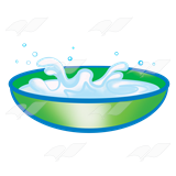 dishes clipart milk bowl