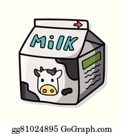 clipart milk in box