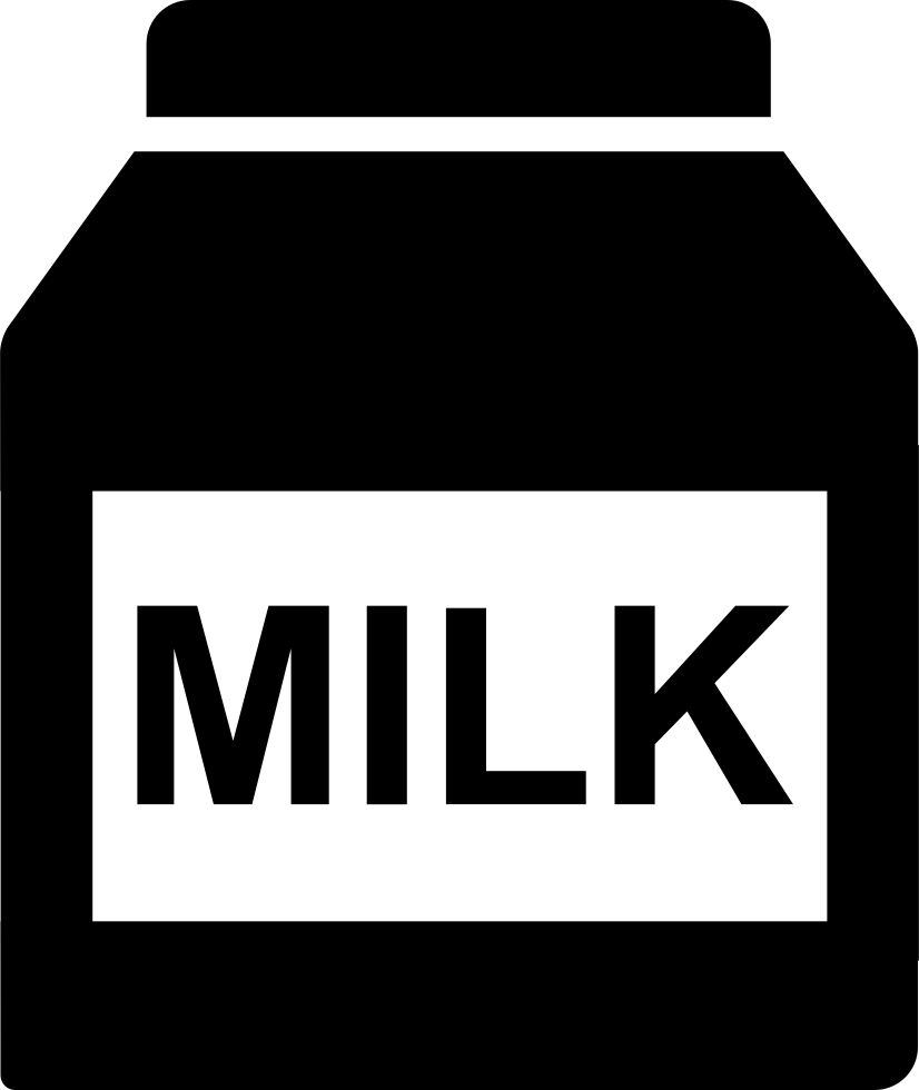 Svg png icon free. Clipart milk milk container
