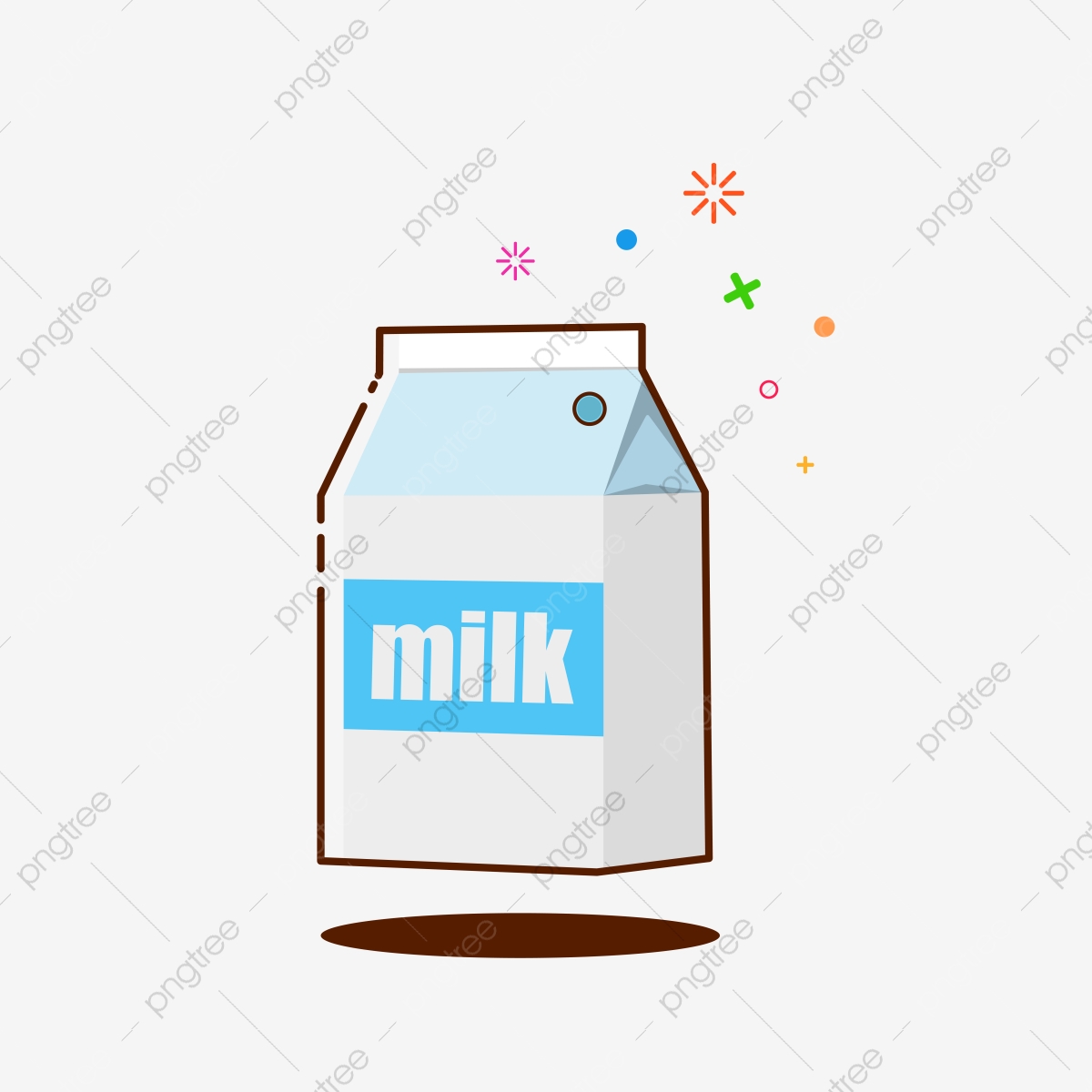 Cartons design png . Milk clipart milk packaging