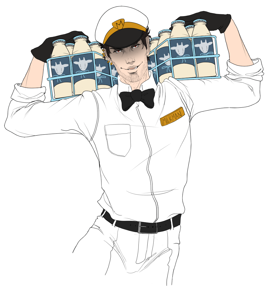 clipart milk milkman