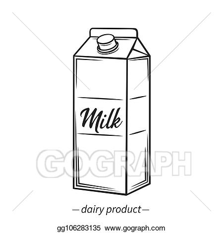 clipart milk outline