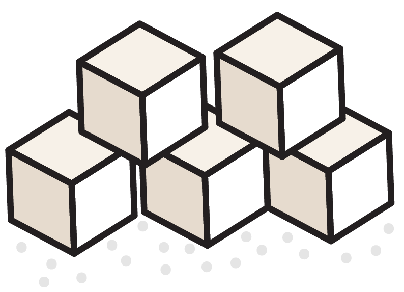 cube clipart sugar packet
