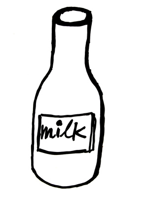 clipart milk simple