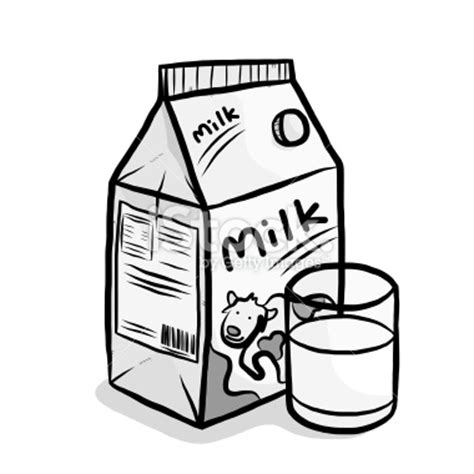 clipart milk sketch