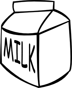 clipart milk sketch
