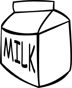 milk clipart drawing