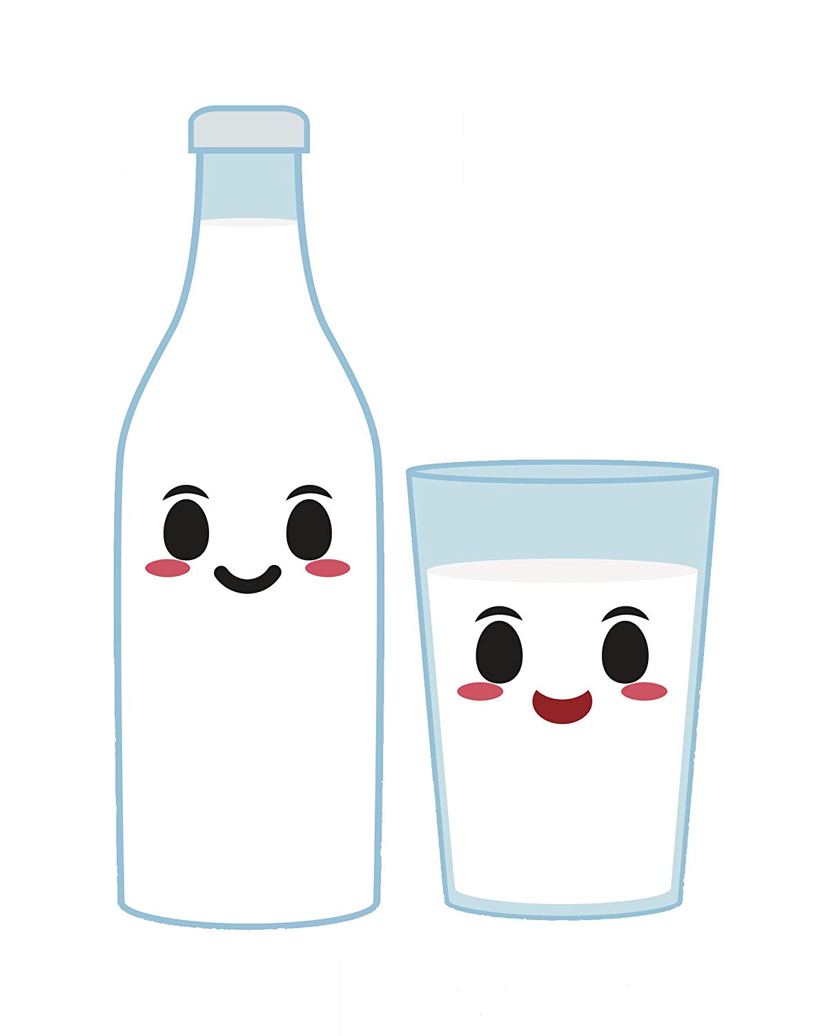clipart milk tall glass