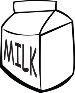 clipart milk white box