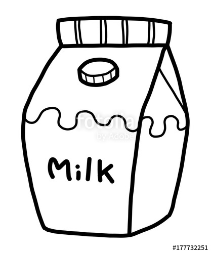 clipart milk white box