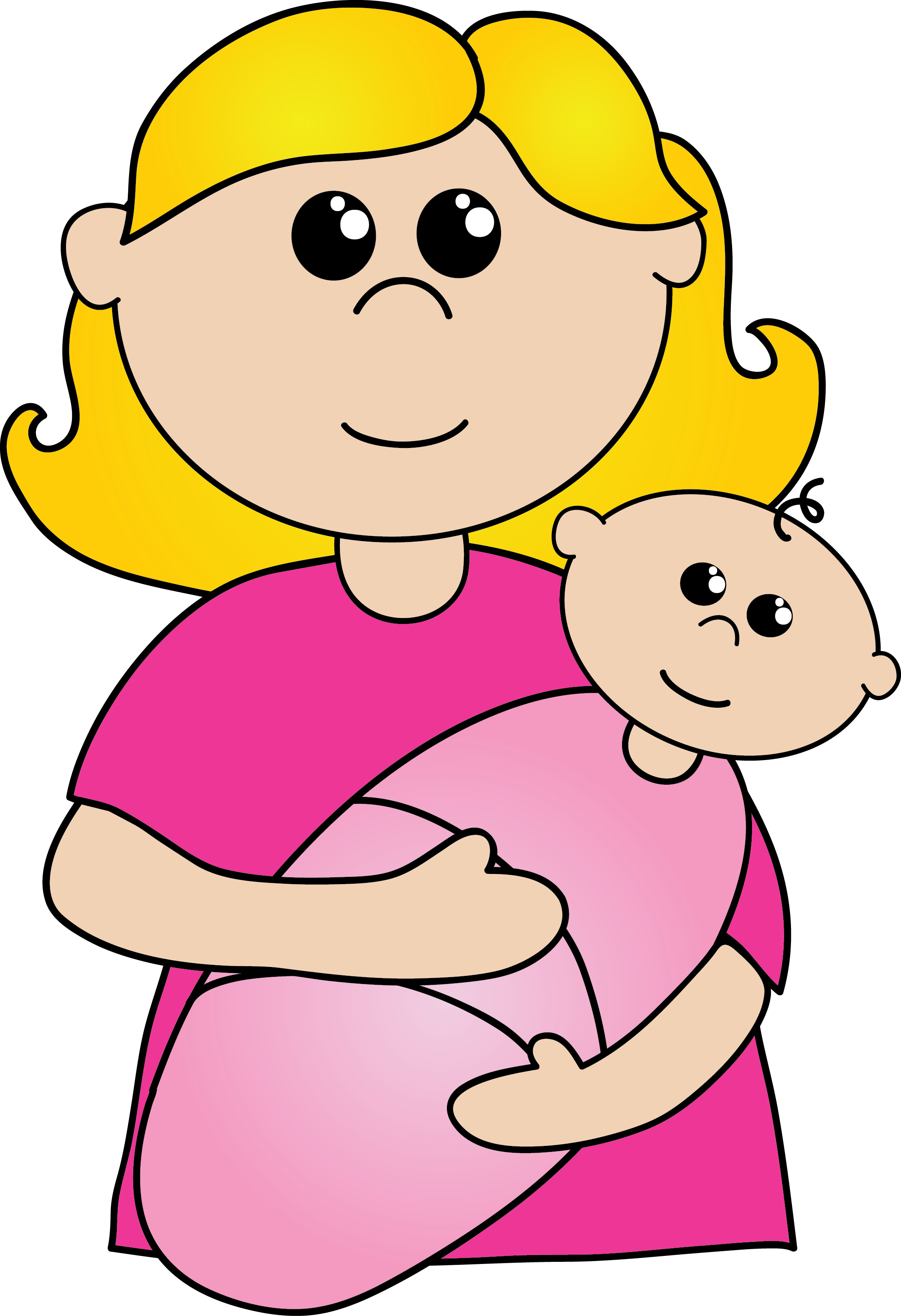 Clip art free panda. Young clipart mom baby