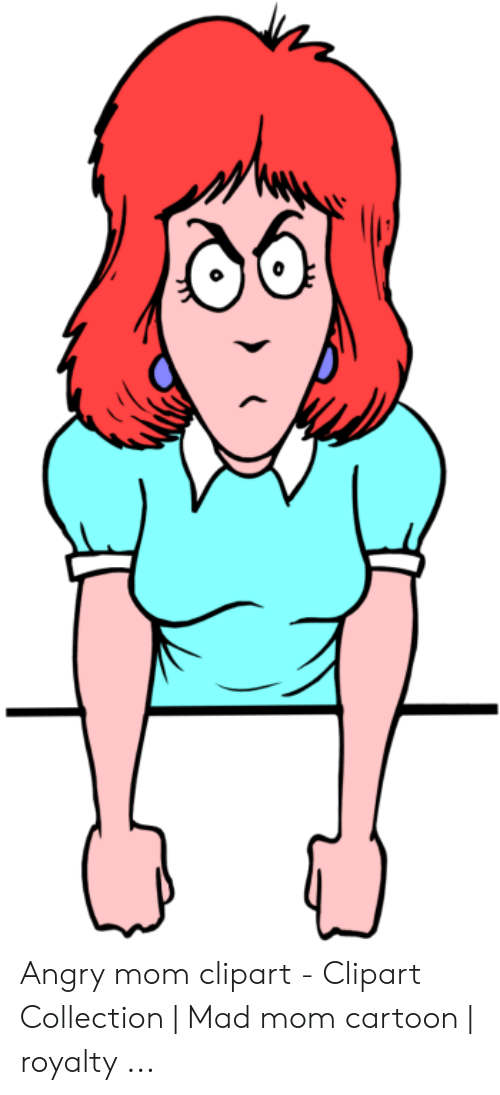 mom clipart angry mom