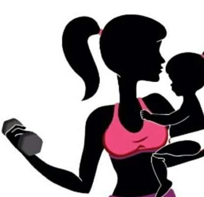 clipart mom fitness