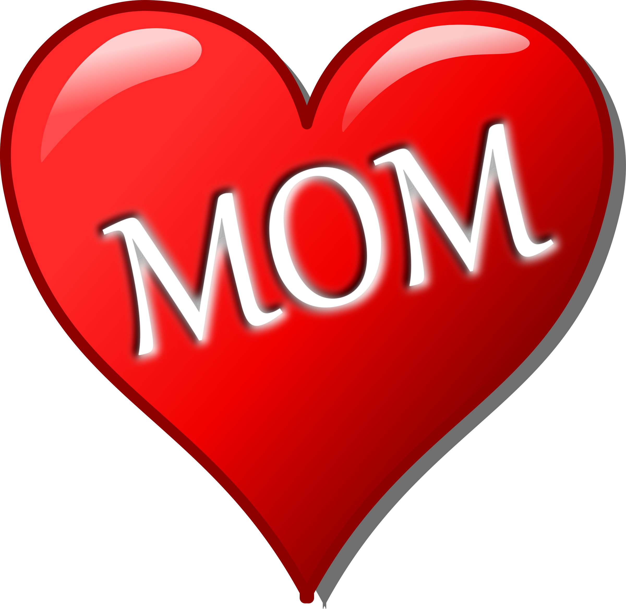 clipart mom heart