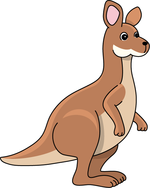 Mom clipart kangaroo. Free cartoon pictures of