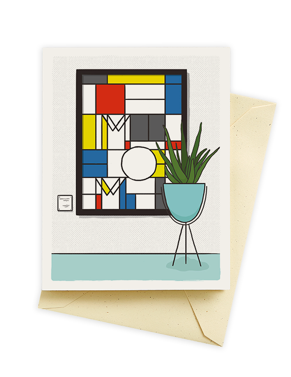 Seltzer goods momdrian card. Clipart mom modern woman