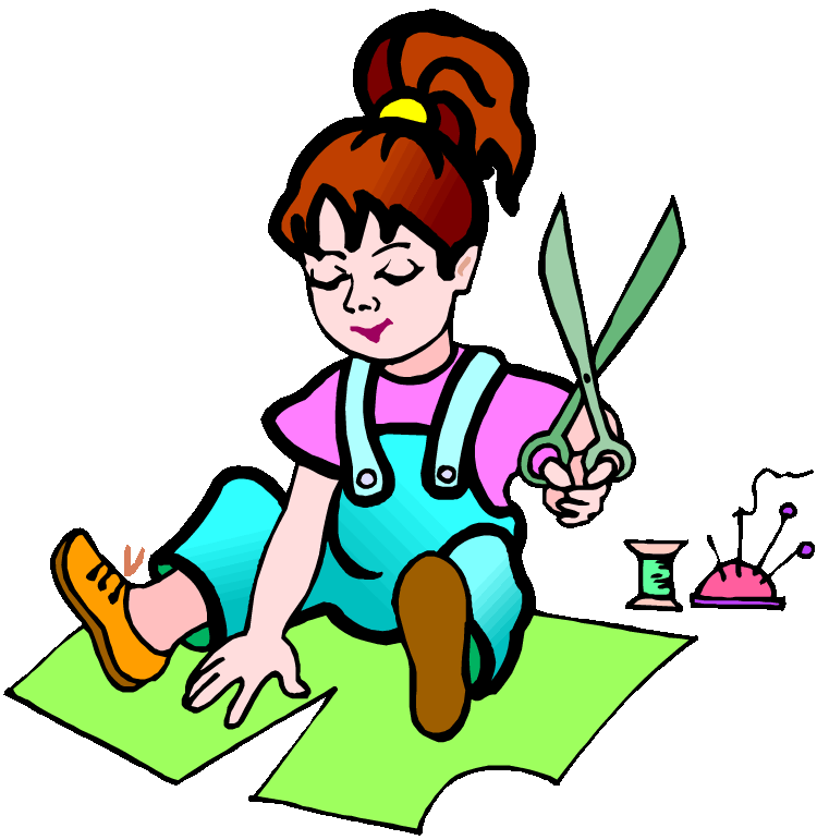 clipart mom sewing