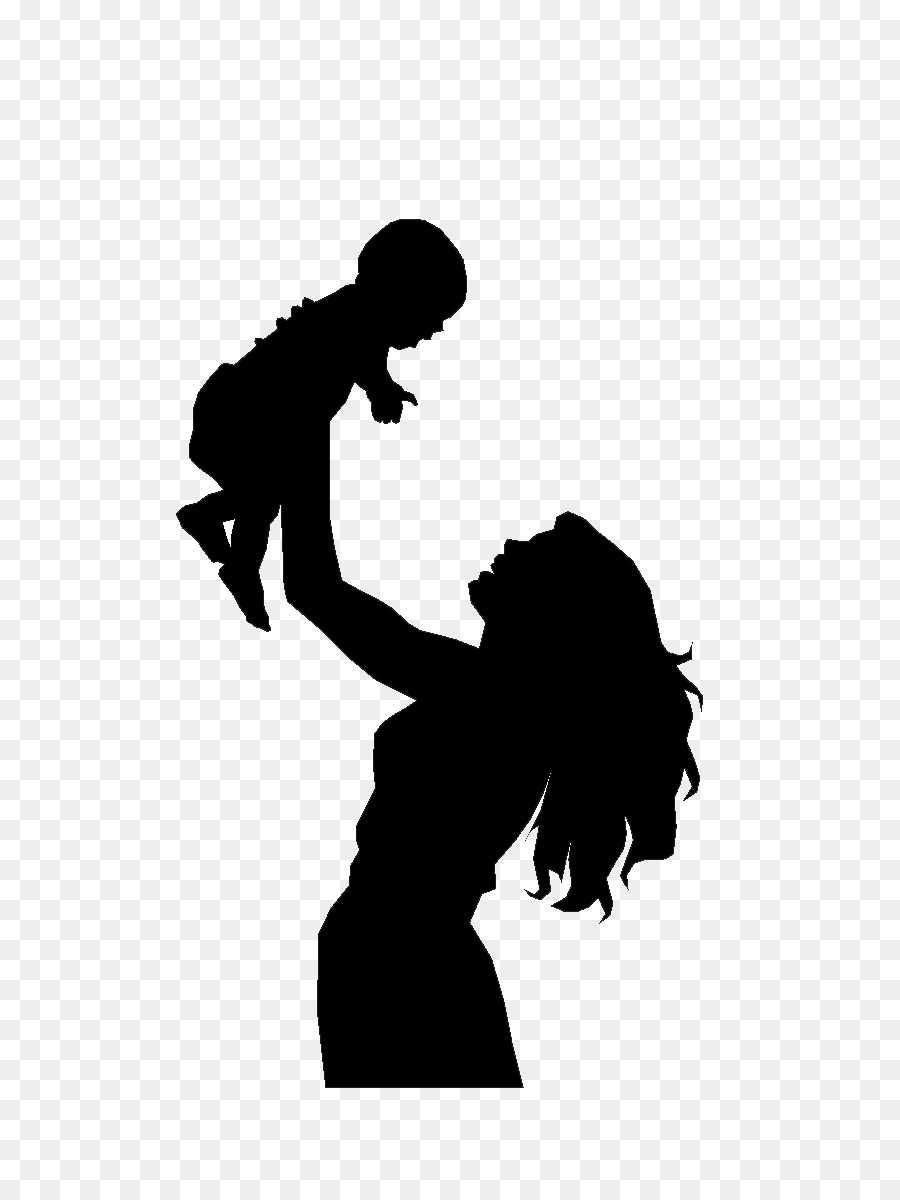 silhouette clipart mother
