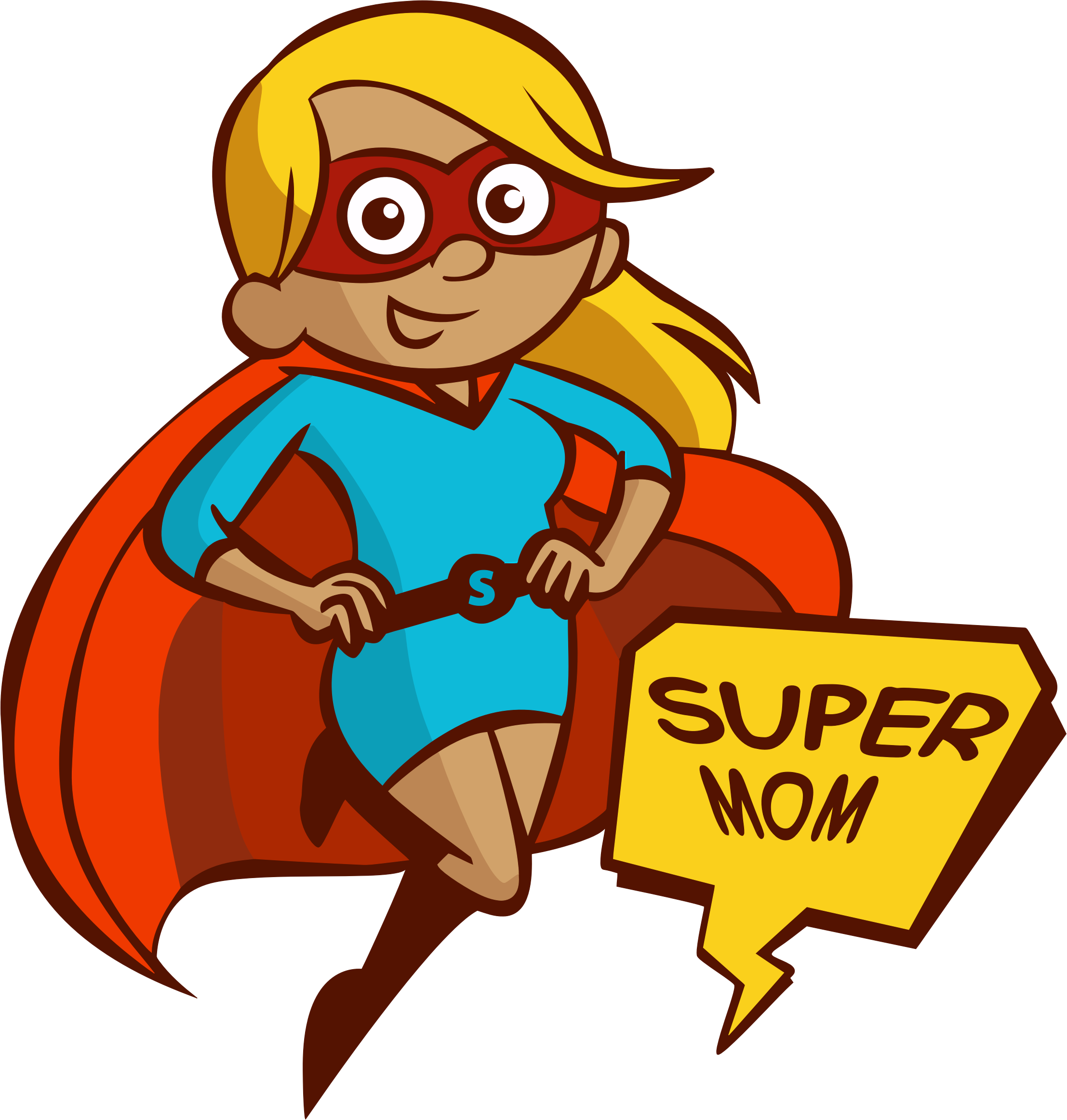 Mother clipart motherly. Super mom big image