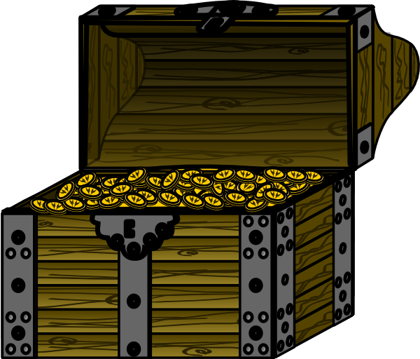 money clipart chest