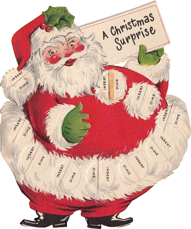 clipart santa money