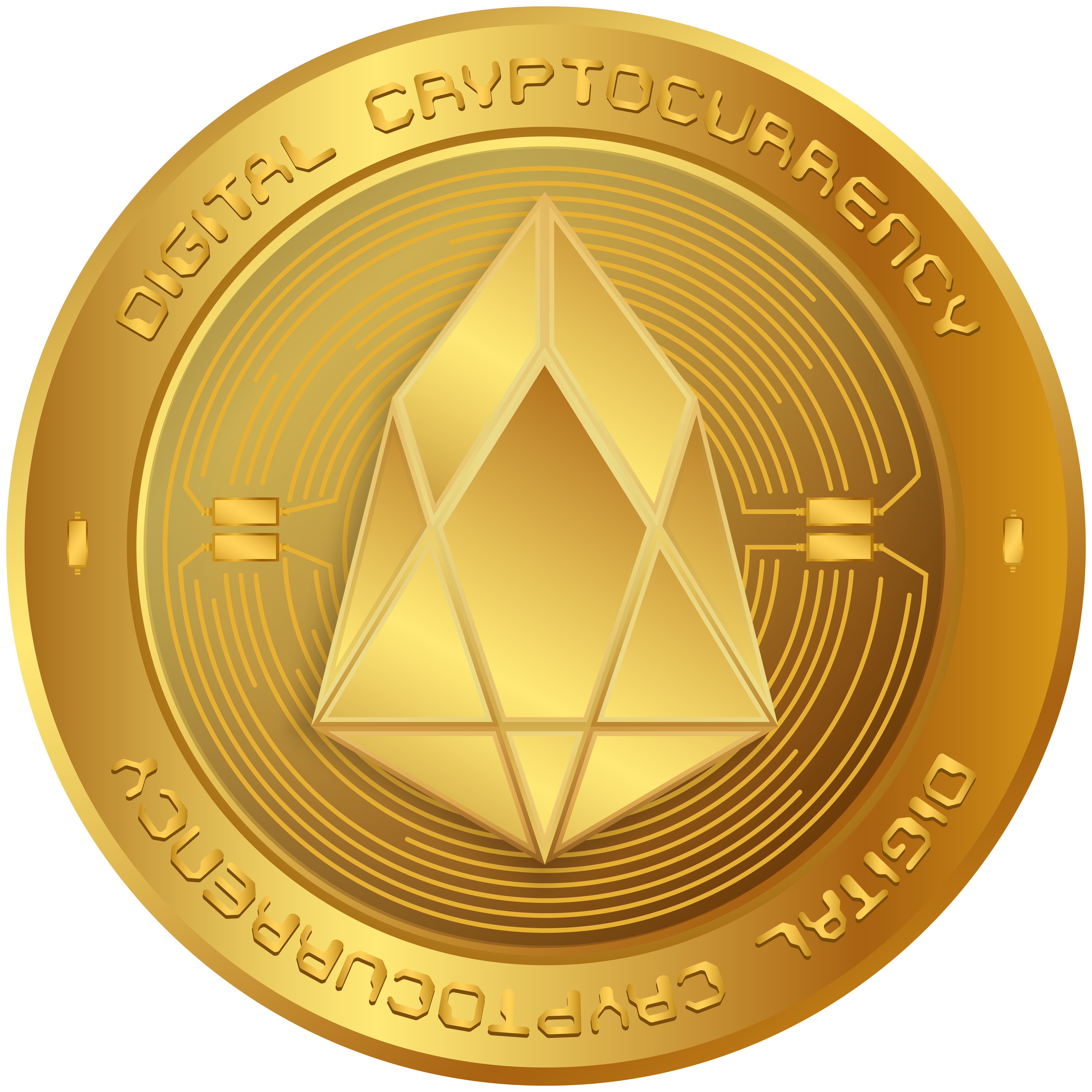 Clipart money digital. Eos cryptocurrency png clip