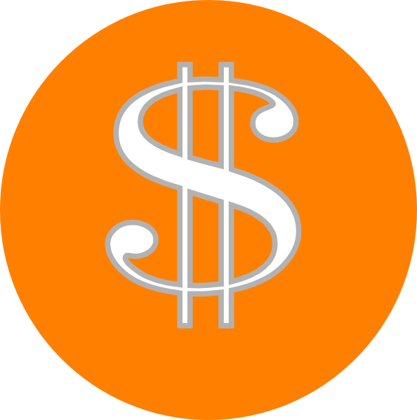 orange clipart money