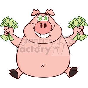 clipart pig money