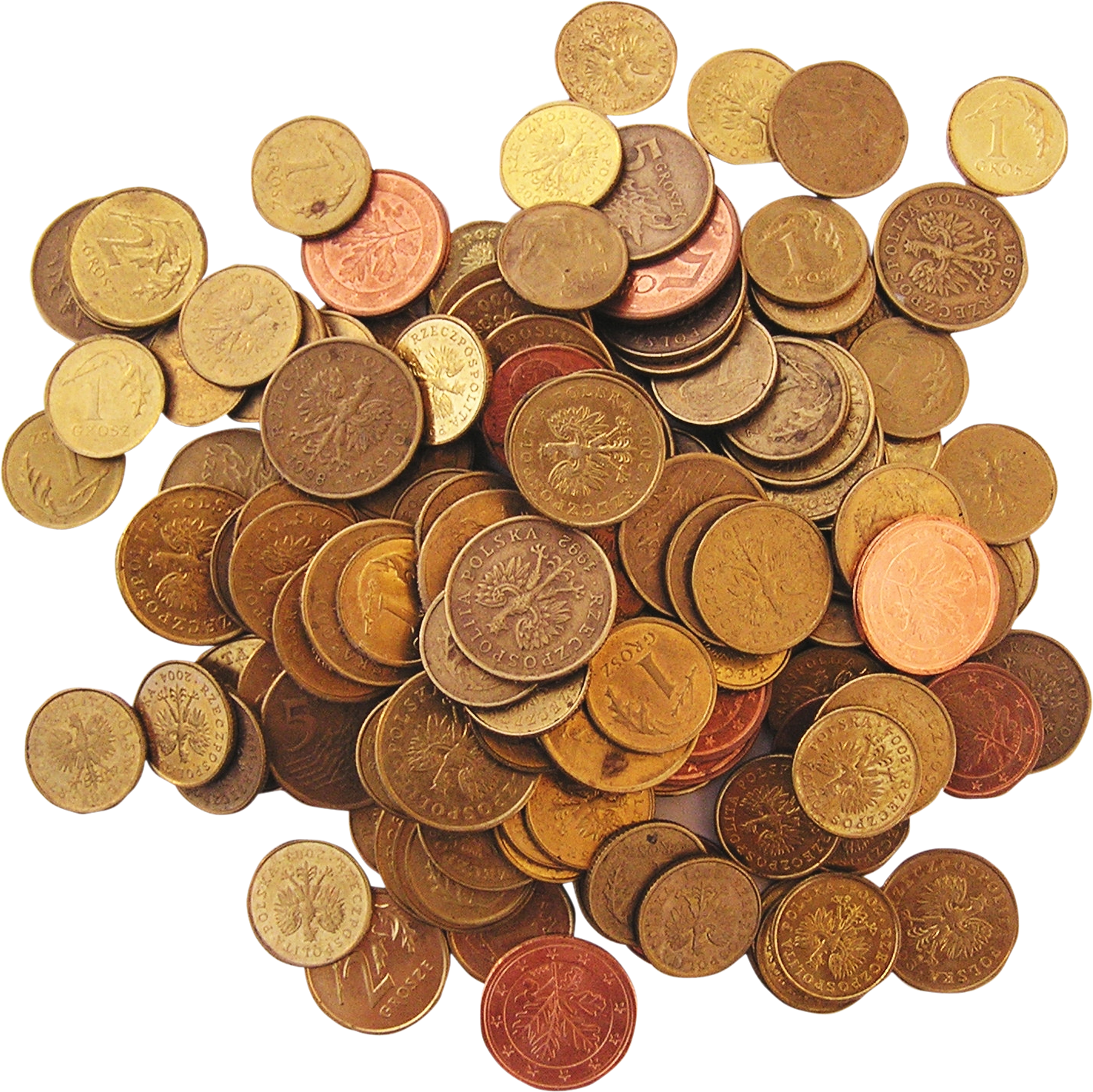 Economy clipart money donation. Pile of coins isolated