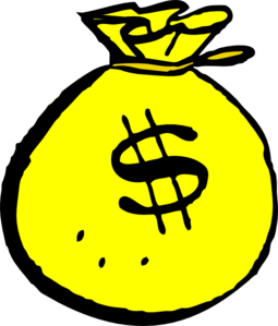 clipart money yellow