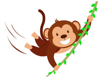 Free clip art pictures. Monkey clipart