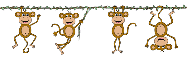 monkeys clipart border