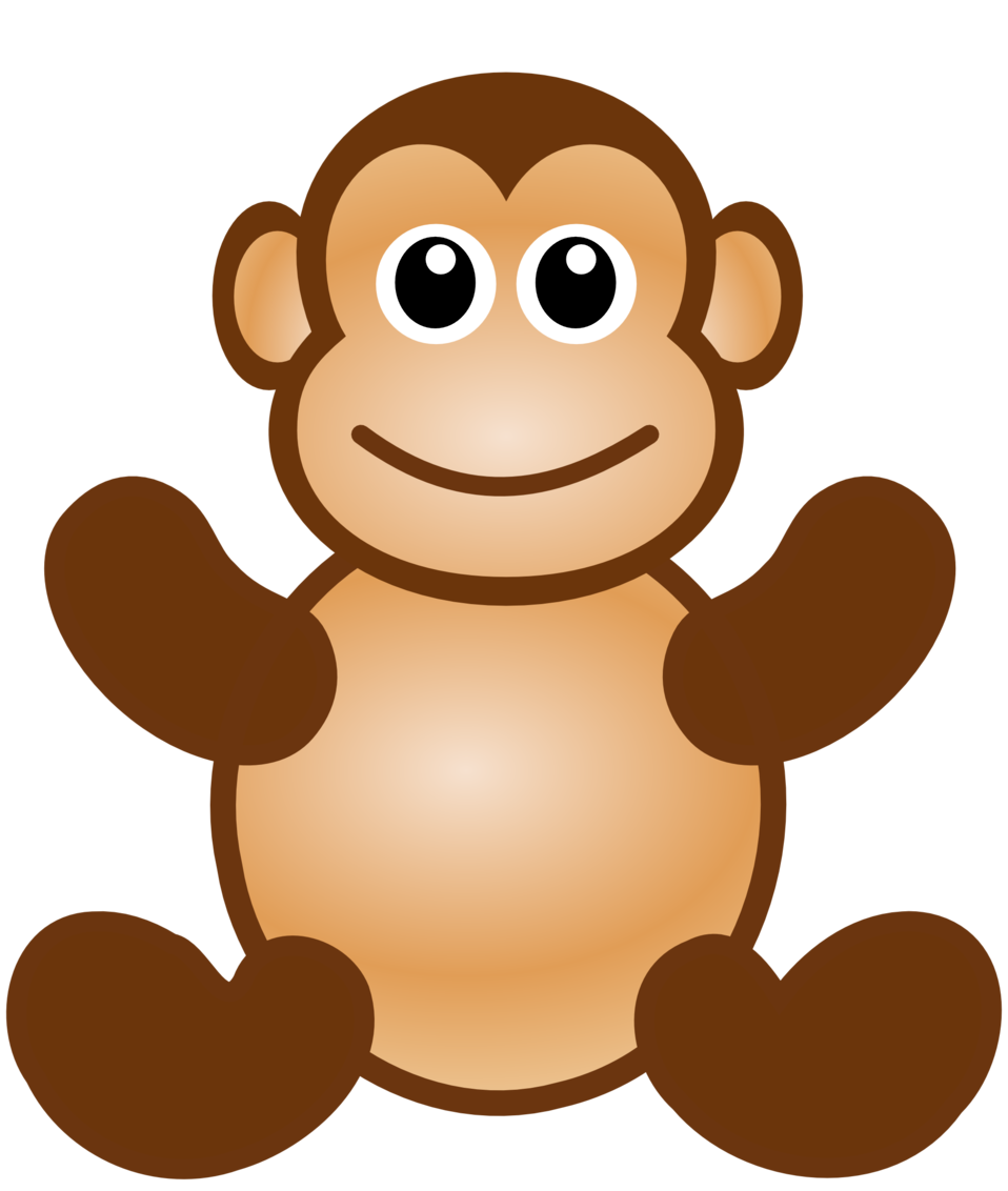 Orange clipart orangutan. Public domain clip art