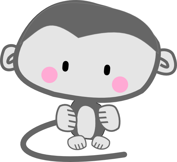 clipart monkey cooking