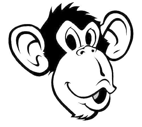 clipart monkey drawing