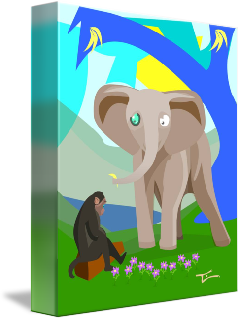 And by tim freriks. Clipart monkey elephant