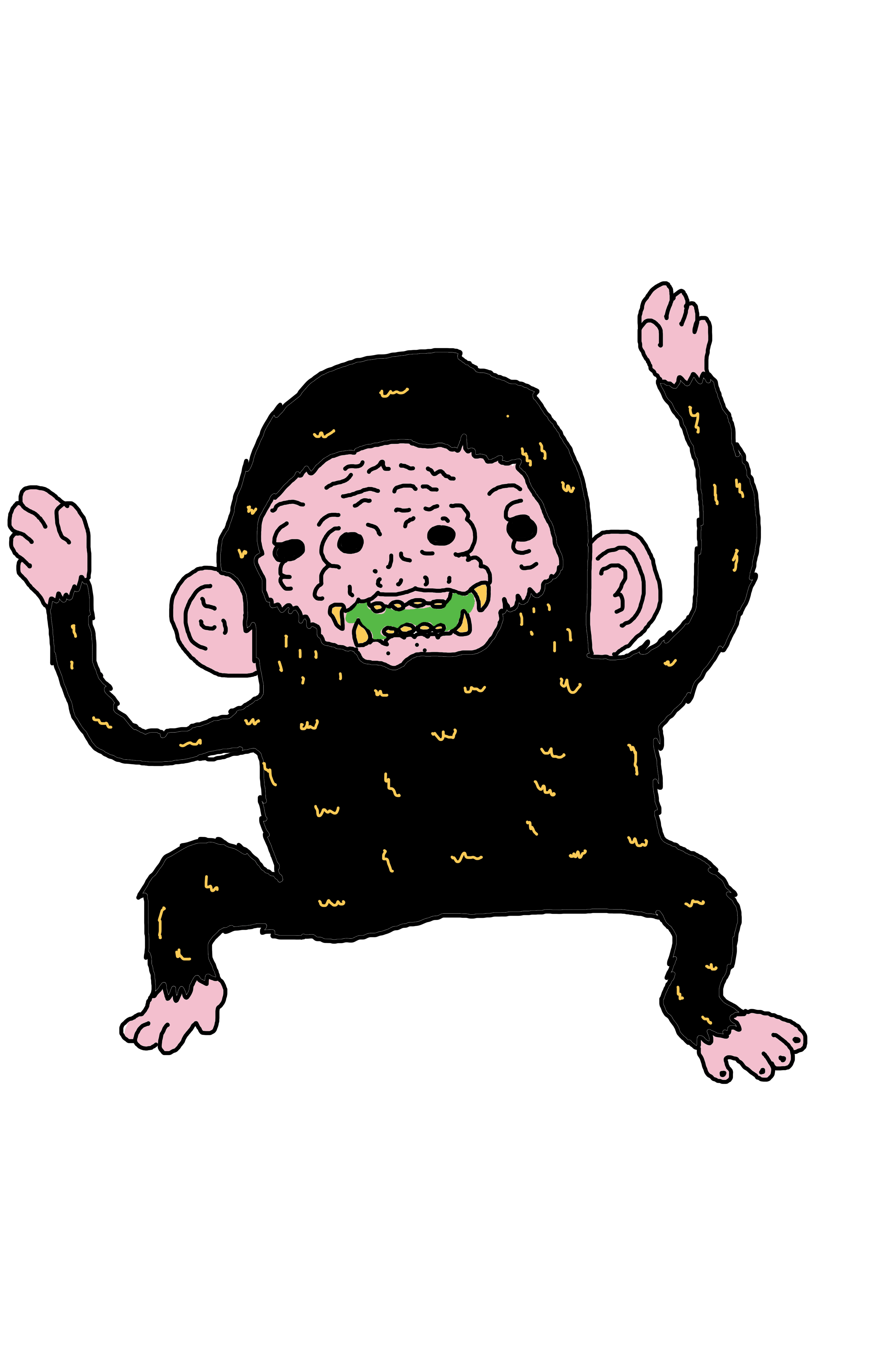 Dance sticker by ppkmkzztt. Clipart monkey gif animation