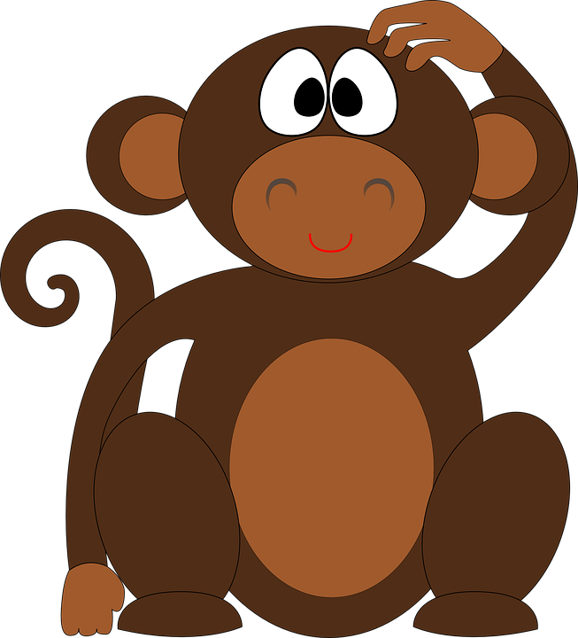 Clipart monkey kid. Collection of safari cliparts