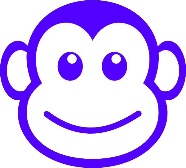 Clipart monkey line. Face drawing google search