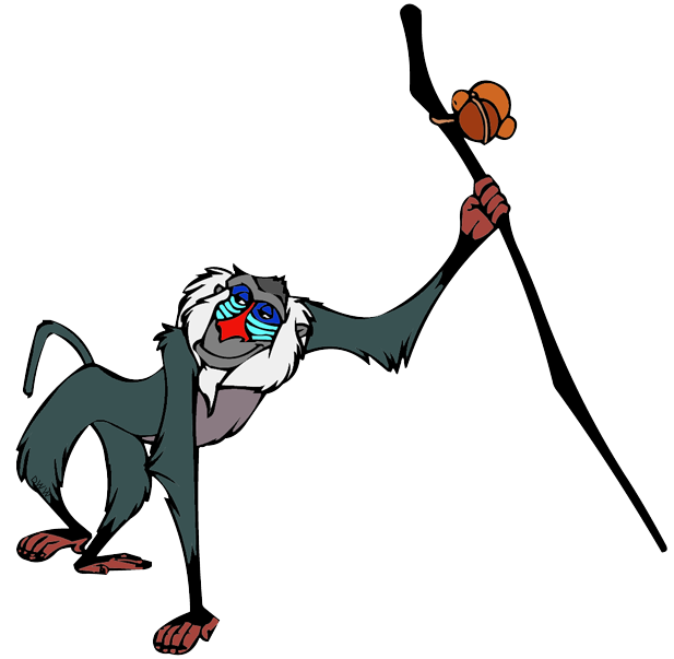 Clipart monkey lion. Rafiki and zazu clip