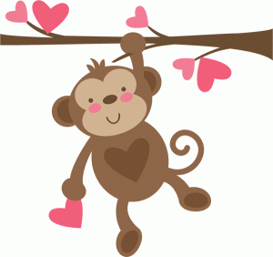 monkeys clipart love