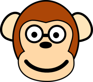clipart monkey profile