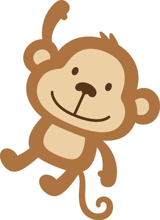 monkey clipart stencil