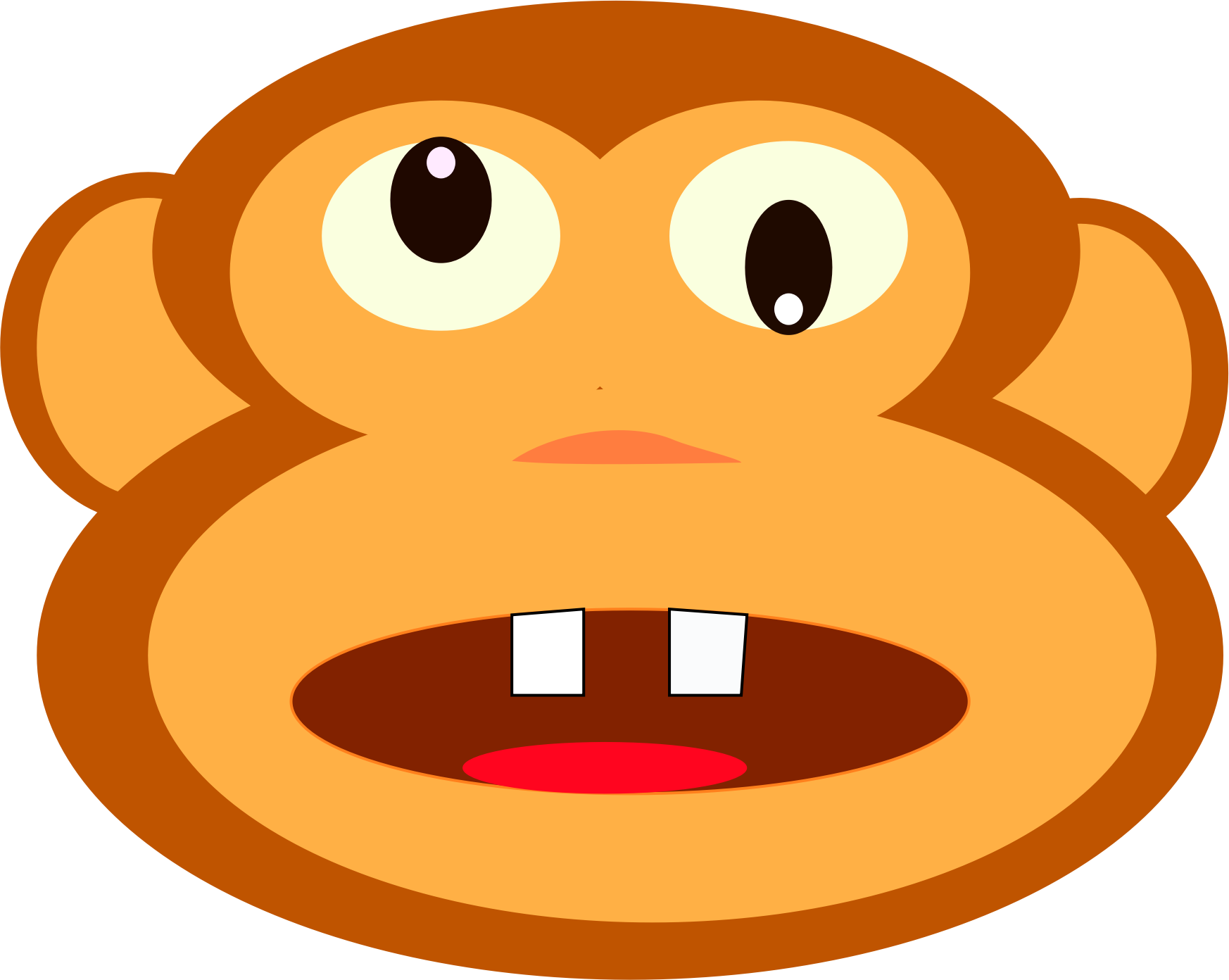 clipart monkey sign