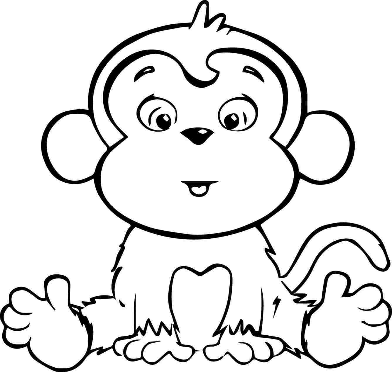 clipart monkey sketch