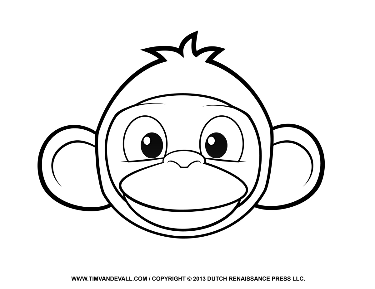 monkeys clipart sketch