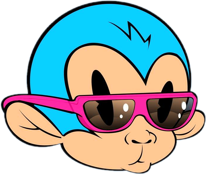 clipart monkey sunglasses