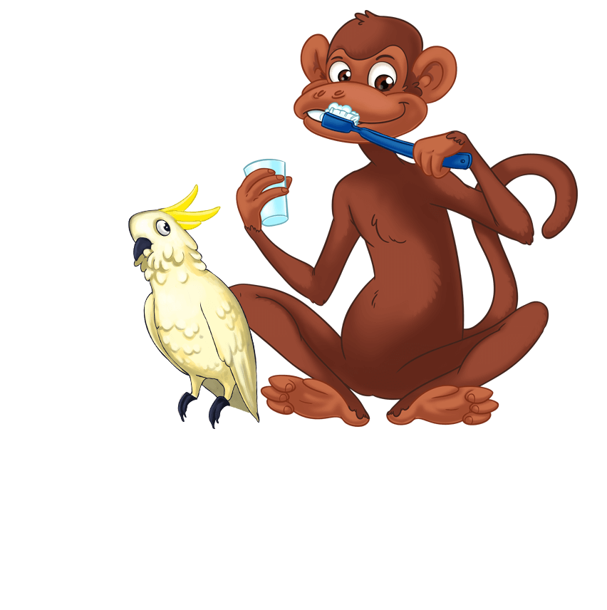 tooth clipart monkey