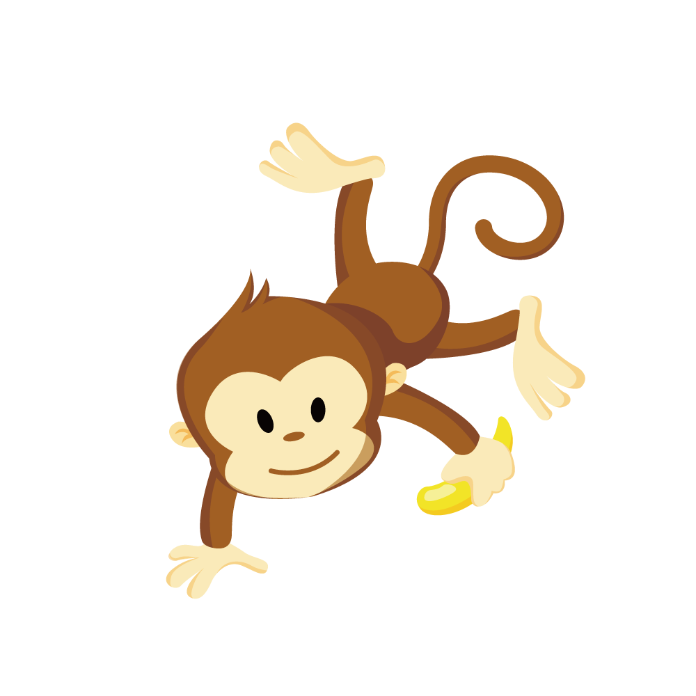 clipart monkey transparent background