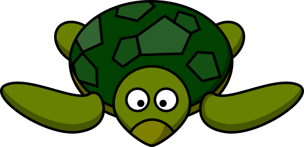 clipart swimming turtle